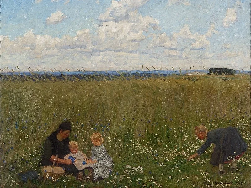 1885-Franz Eichhorst - Una giornata estiva nell'Assia settentrionale